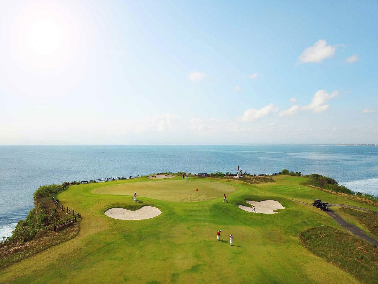 New Kuta Golf on the Uluwatu limestone cliffs, Bali, Indonesia