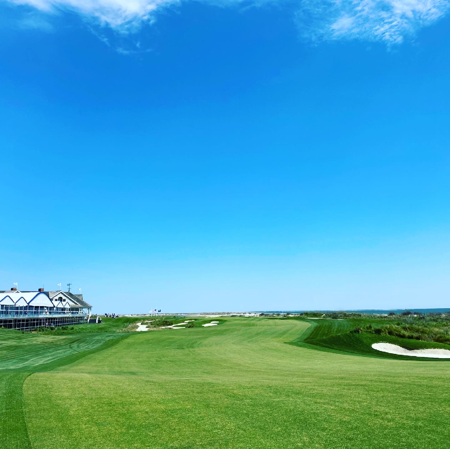 The Ocean Course at Kiawah Island, links fairway along the Atlantic shore, South Carolina