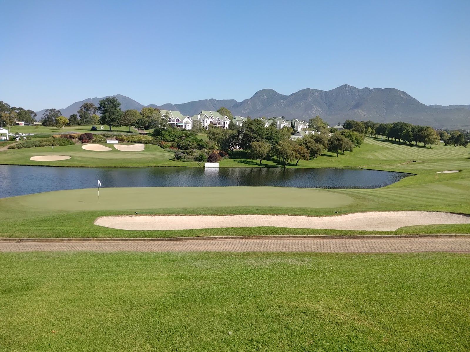 Montagu course at Fancourt, parkland golf beneath the Outeniqua Mountains, George, South Africa