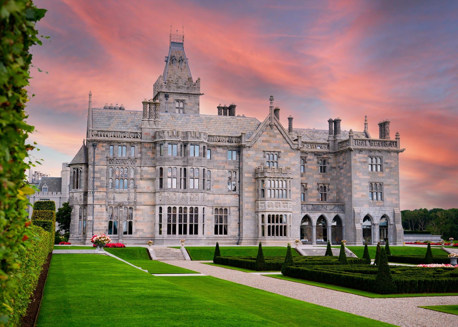 Adare Manor golf resort, Tom Fazio championship course and manor house in County Limerick, Ireland