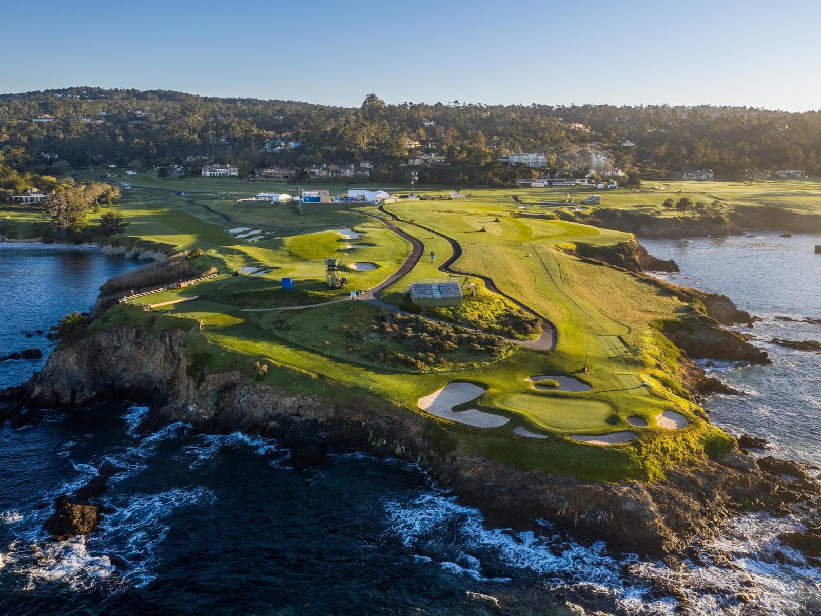 Pebble Beach Golf Links on the California coast