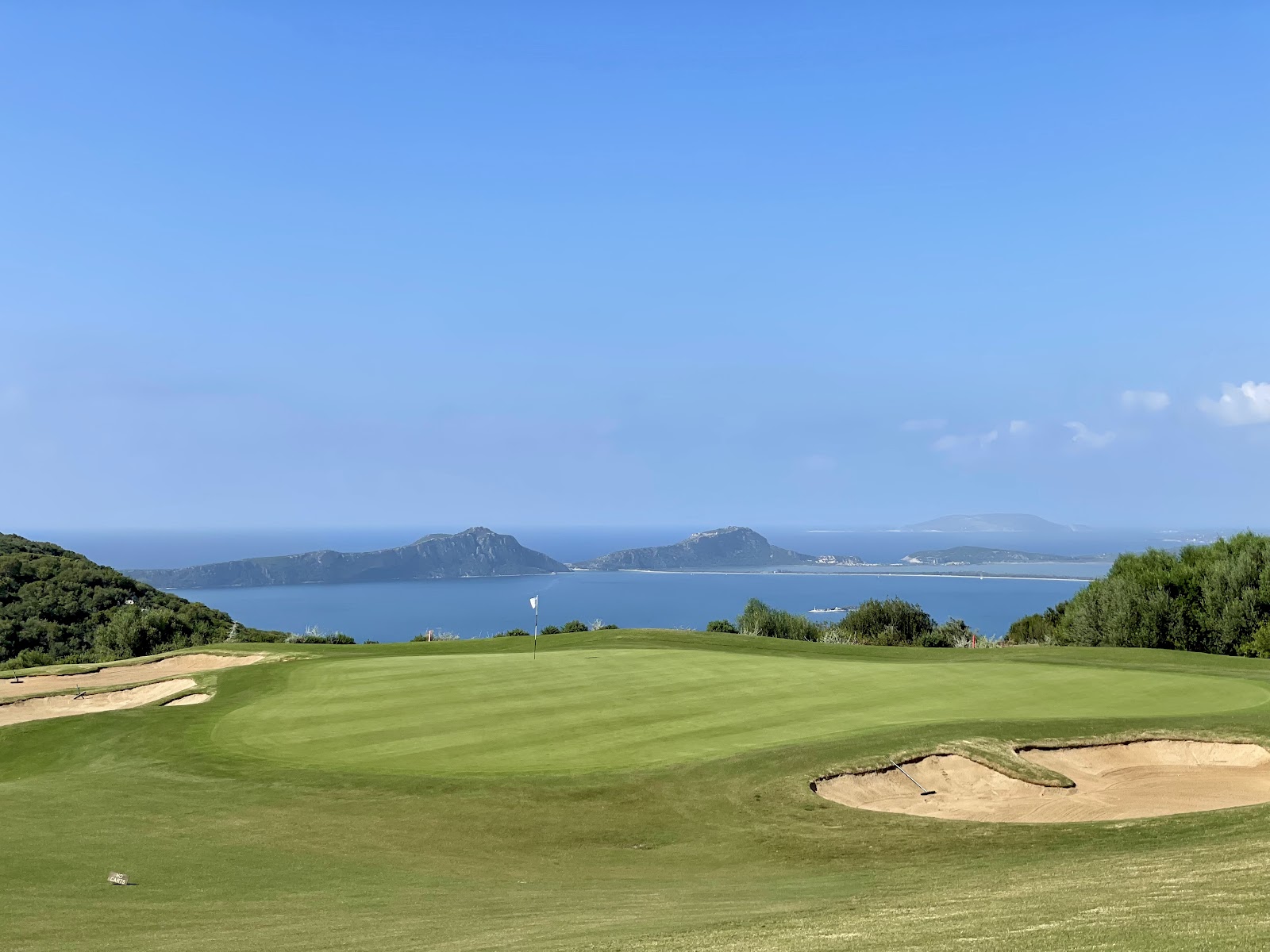 The Hills Course at Costa Navarino, hillside fairways with long views to the Messinian mountains, Greece