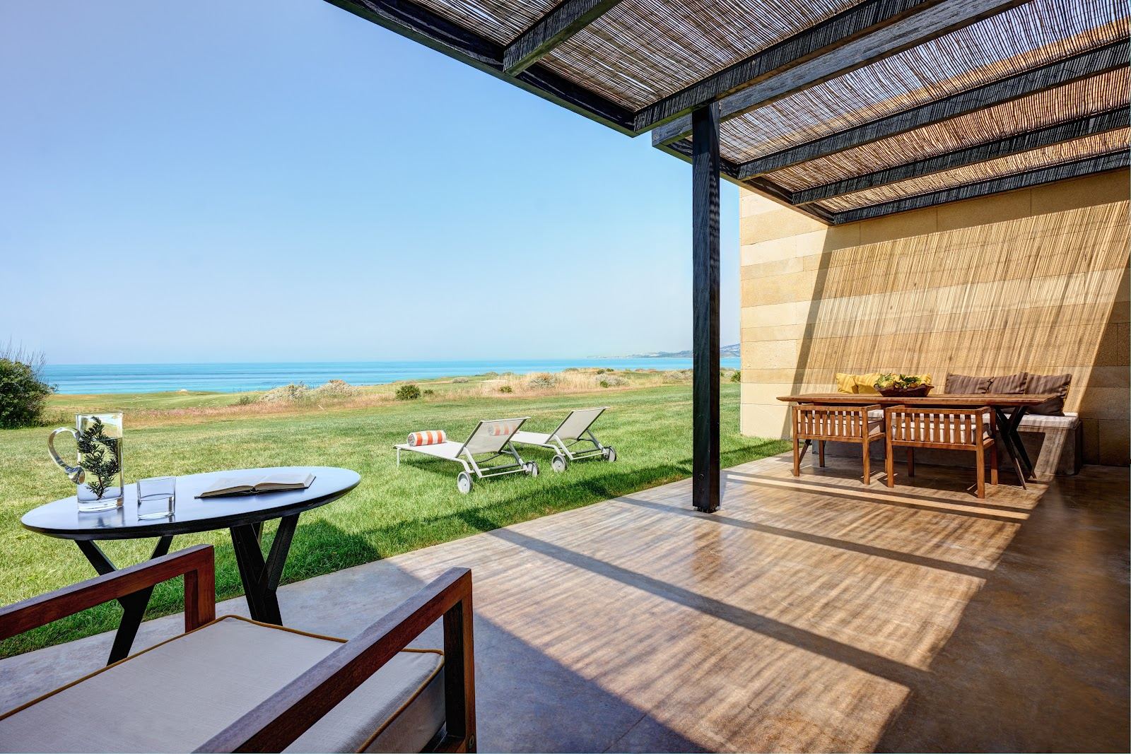 Verdura Resort West Course, coastal fairways running along the Mediterranean near Sciacca, Sicily