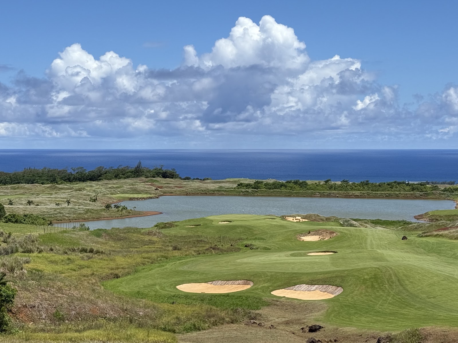 La Réserve Golf Links, links-style fairways above the Indian Ocean at Heritage Bel Ombre, Mauritius