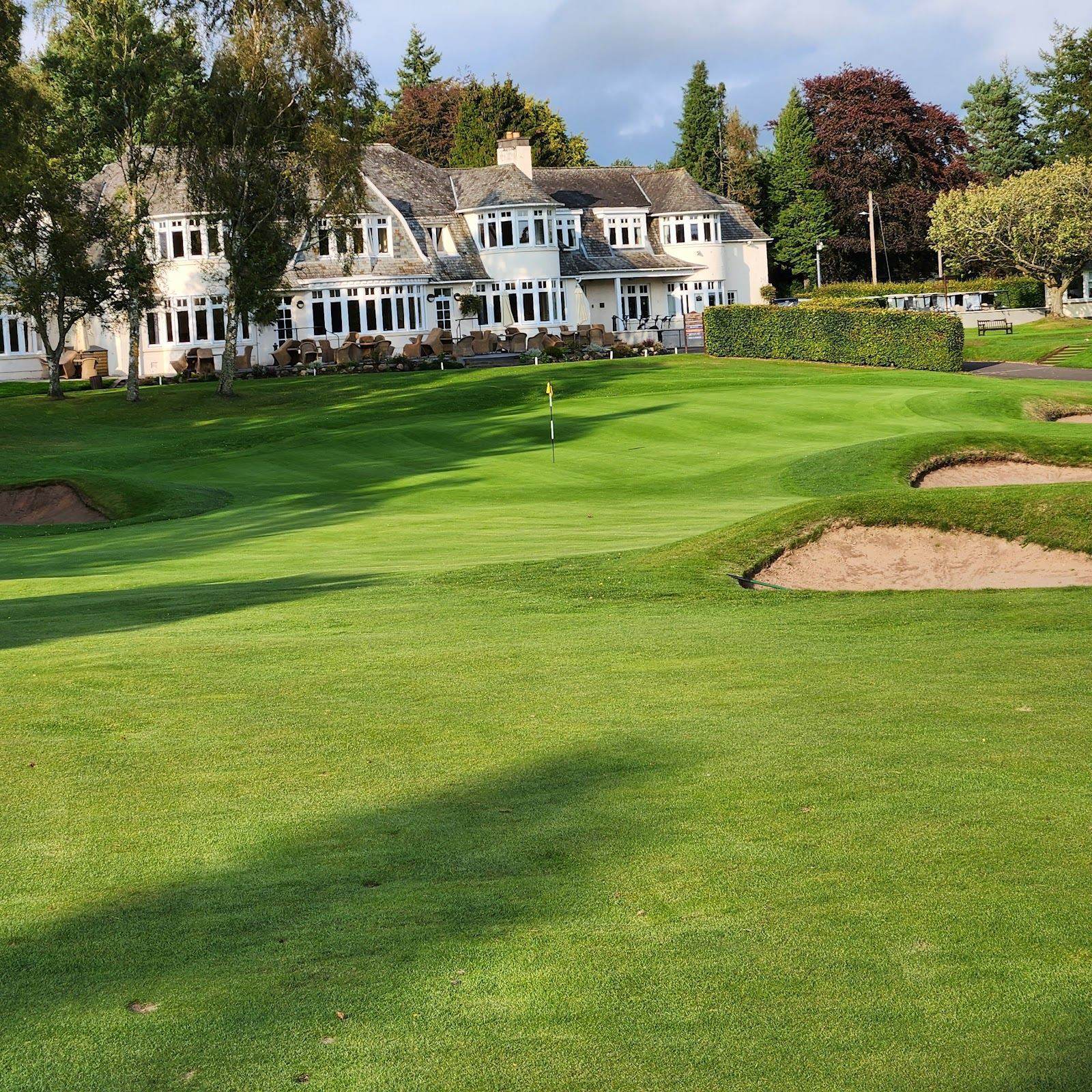 Blairgowrie Rosemount Course, a heathland fairway lined with Scots pine and silver birch in Perthshire, Scotland