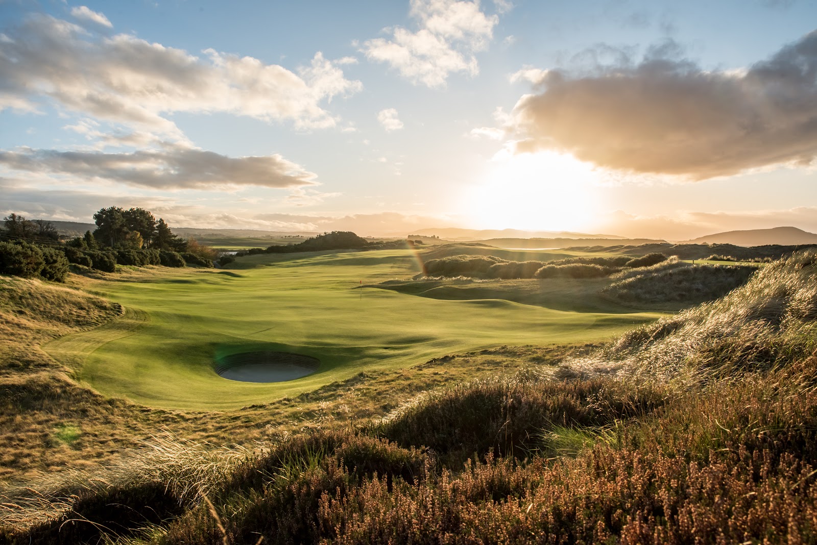 Cabot Highlands Castle Stuart Links, fairways tumbling toward the Moray Firth near Inverness, Scotland