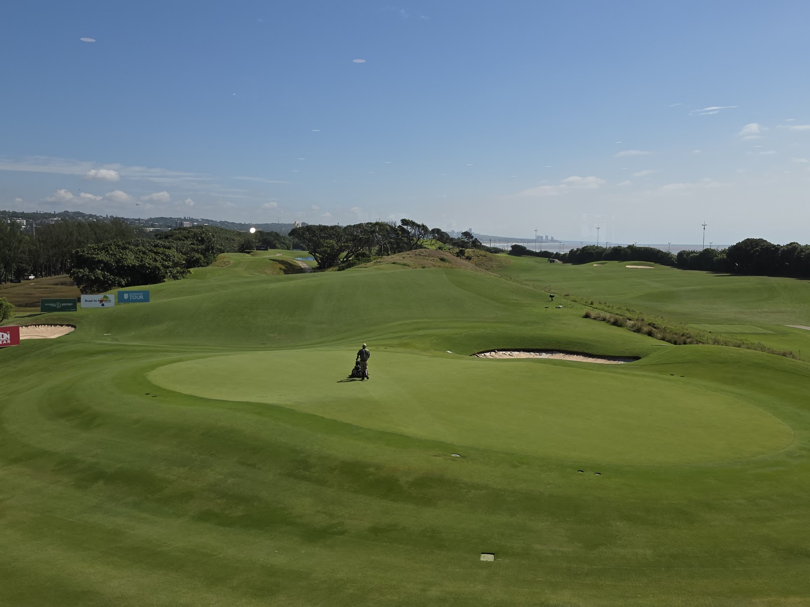 Durban Country Club, South Africa, fairway rolling through coastal dunes near the Indian Ocean