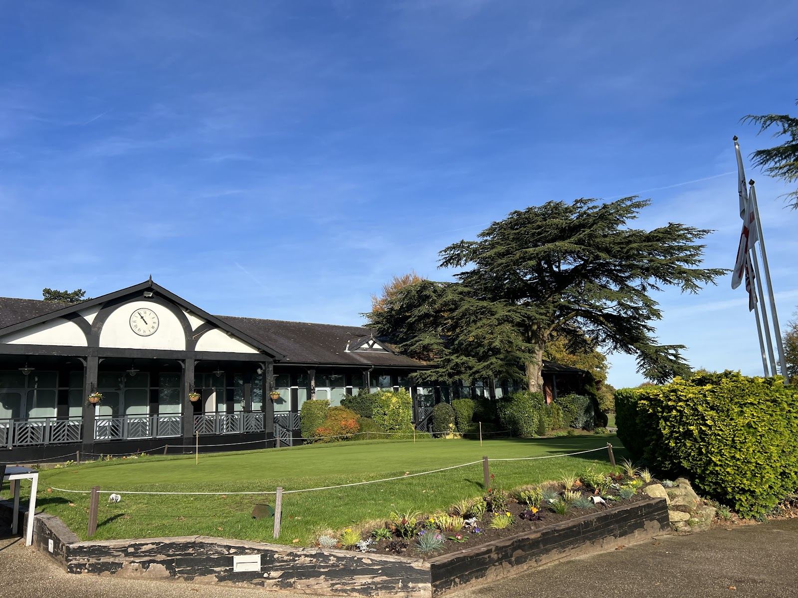 The Mere Golf Resort and Spa, parkland fairway and lake in Cheshire, England