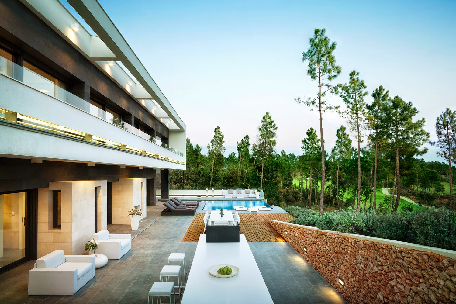 Camiral Golf and Wellness, Stadium Course fairways through pine and cork oak near Girona, Spain