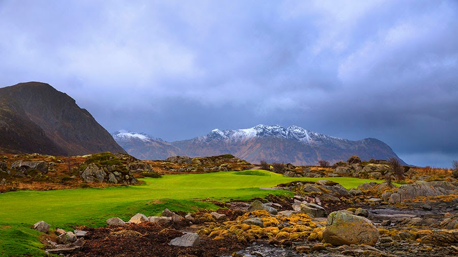 Norway, Lofoten Links golf course