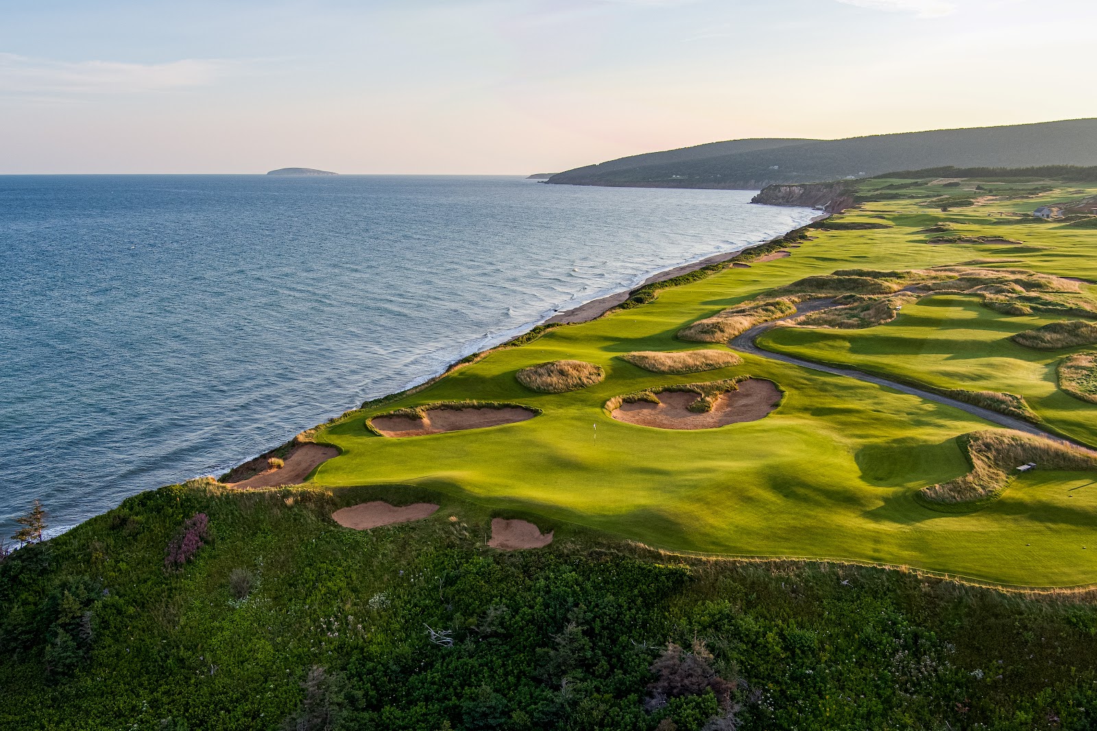 Cabot Cliffs links above the Gulf of St Lawrence at Inverness, Cape Breton, Nova Scotia