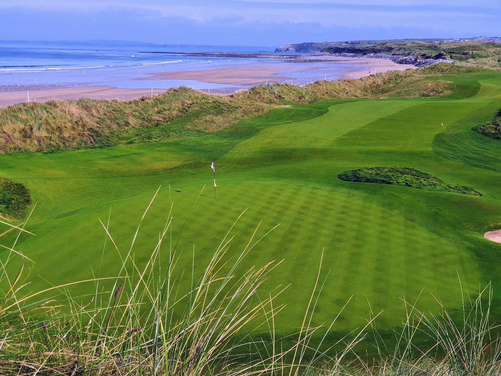 Ballybunion Old Course, links fairways through the dunes above the Atlantic on the Wild Atlantic Way, County Kerry, Ireland