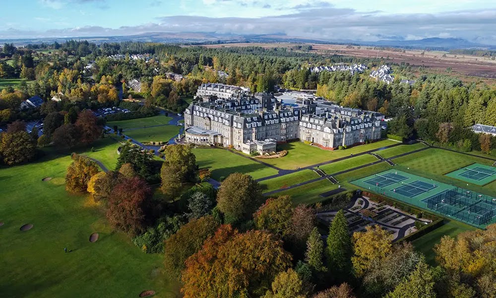 The Gleneagles resort in Scotland, the kind of marquee venue a good golf tour operator can secure