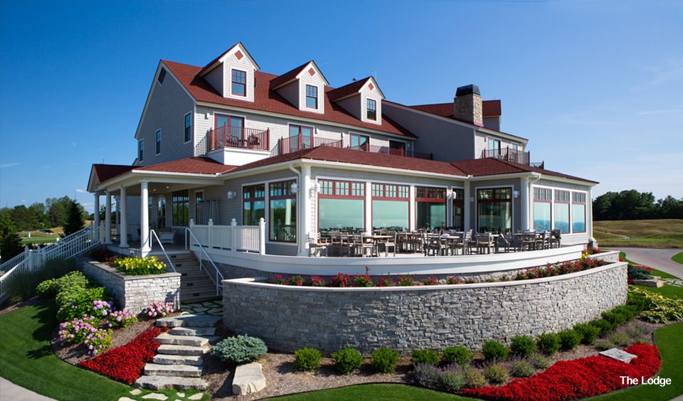 Arcadia Bluffs Golf Club, fairways high on the bluffs above Lake Michigan
