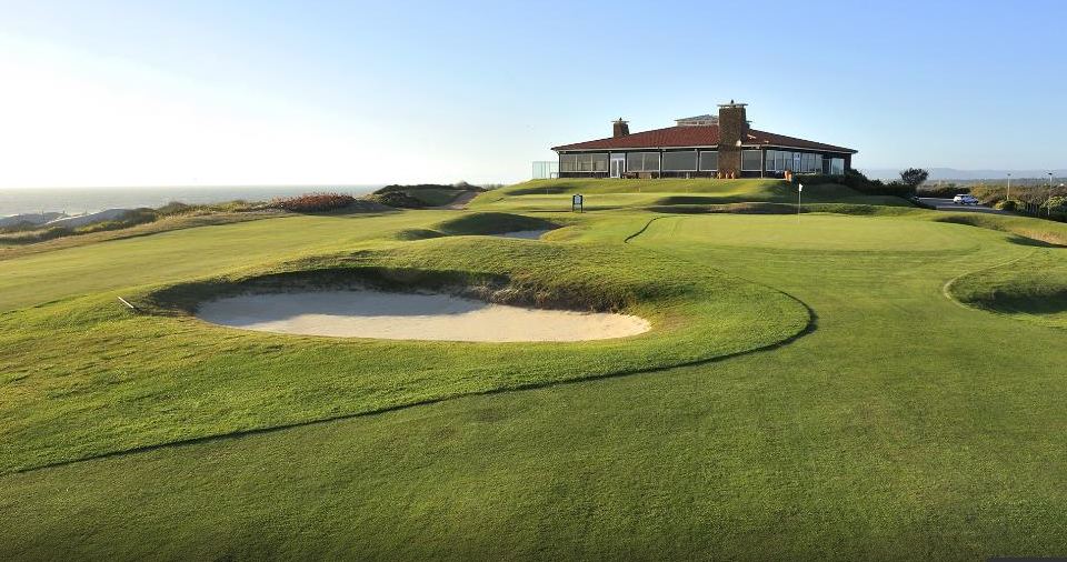 Estela Golf Club, links fairways in the dunes beside the Atlantic north of Porto, Portugal