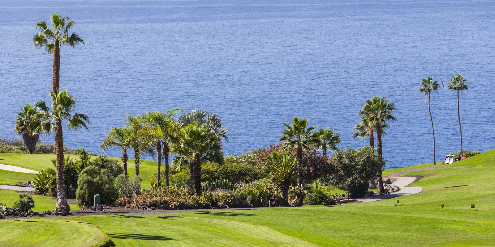 Golf Costa Adeje, terraced fairways above the Atlantic, Tenerife, Canary Islands