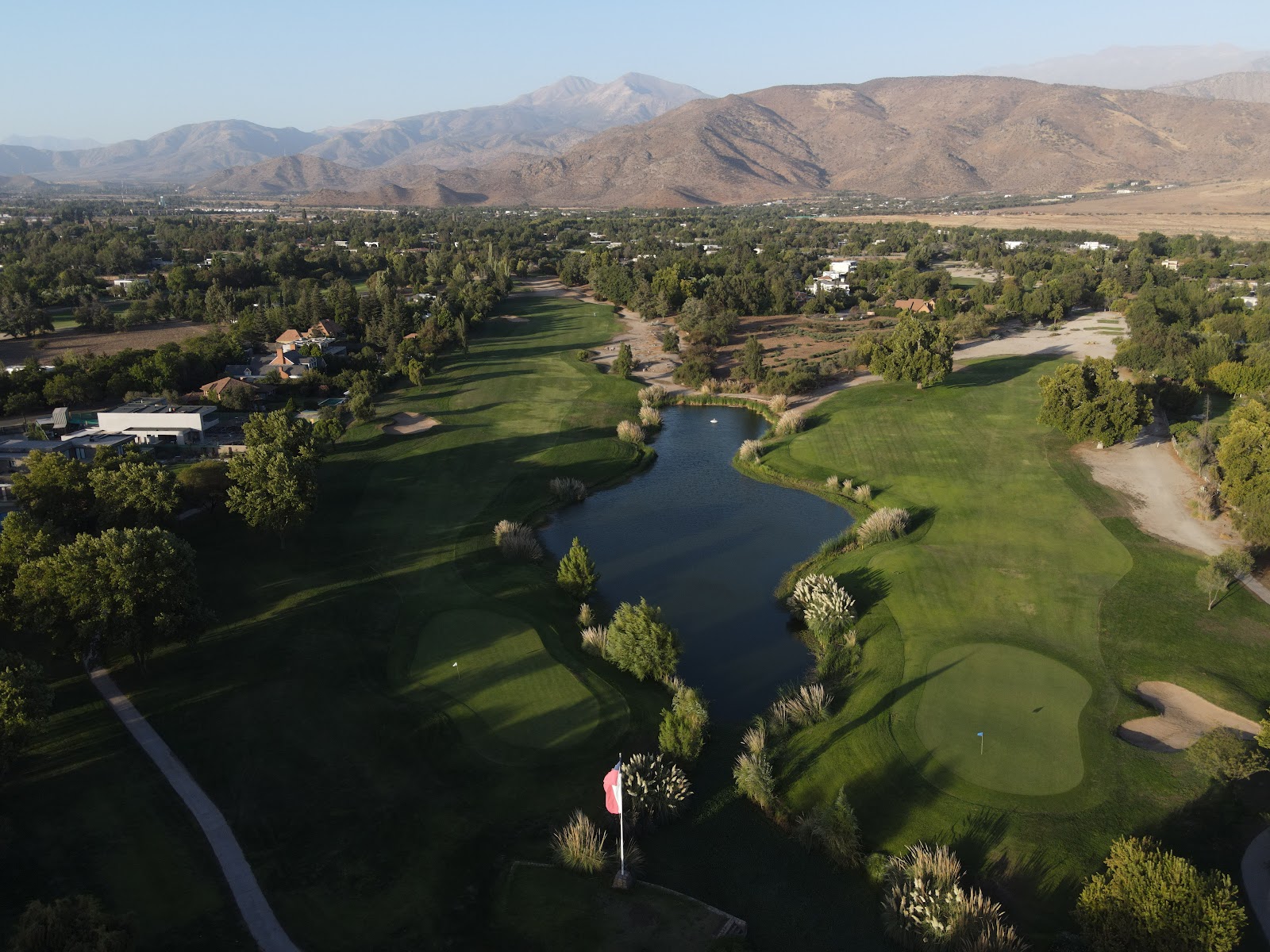 Club de Golf Las Brisas de Chicureo, fairways beneath the Andes foothills near Santiago, Chile