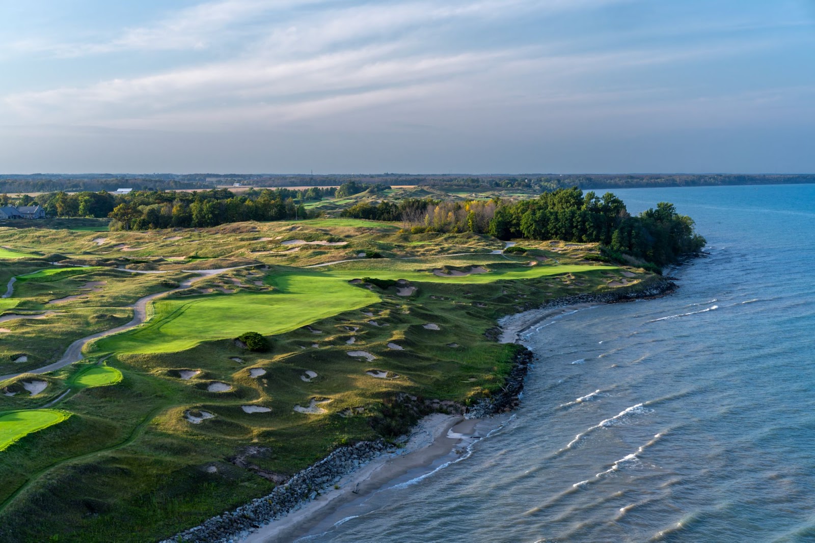 Whistling Straits Straits Course along the shore of Lake Michigan near Sheboygan, Wisconsin