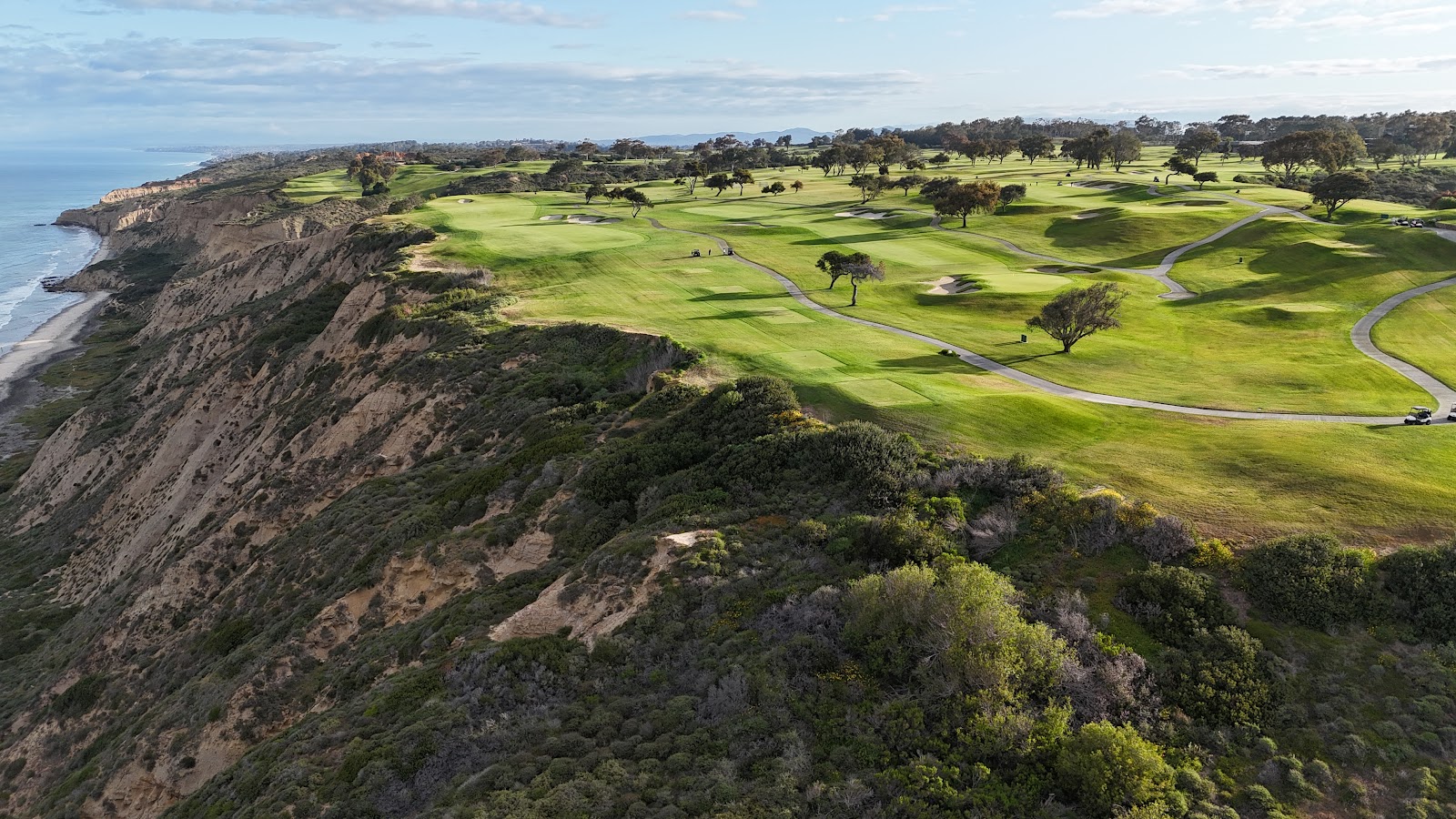 Torrey Pines South Course on the cliffs above the Pacific at La Jolla, San Diego, California