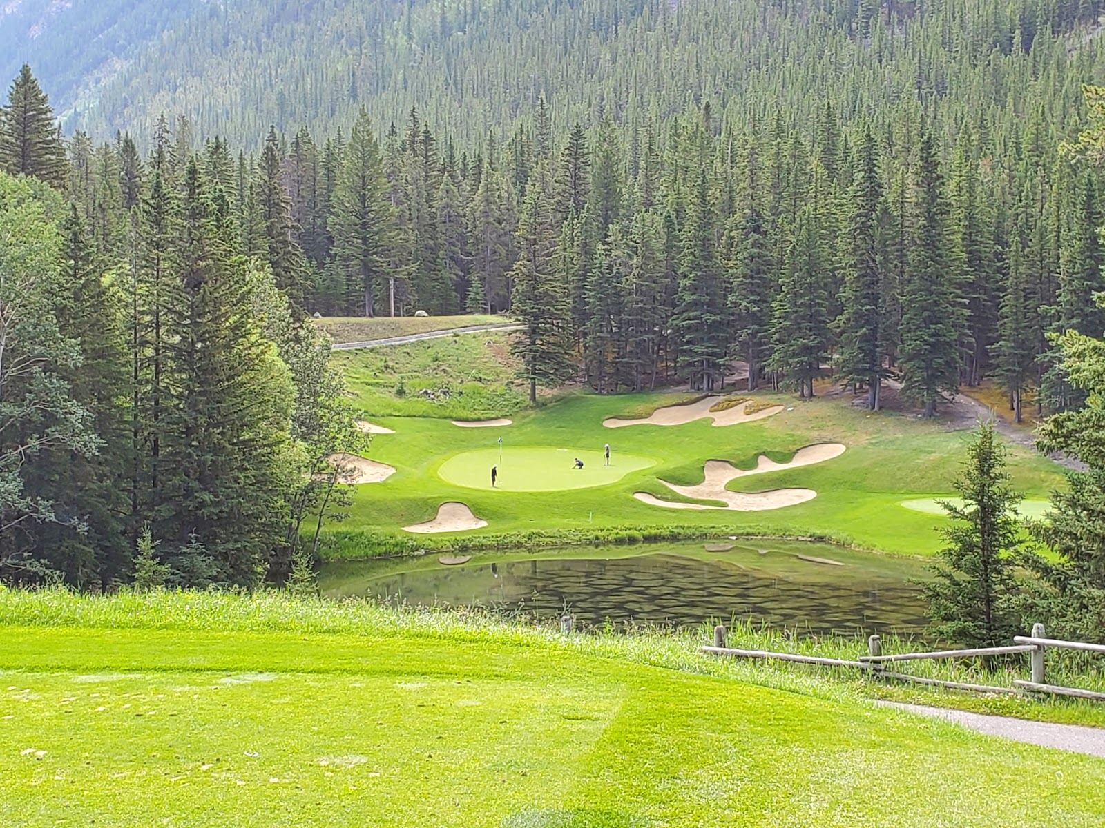 Fairmont Banff Springs Golf Course, fairways beneath the peaks of the Canadian Rockies