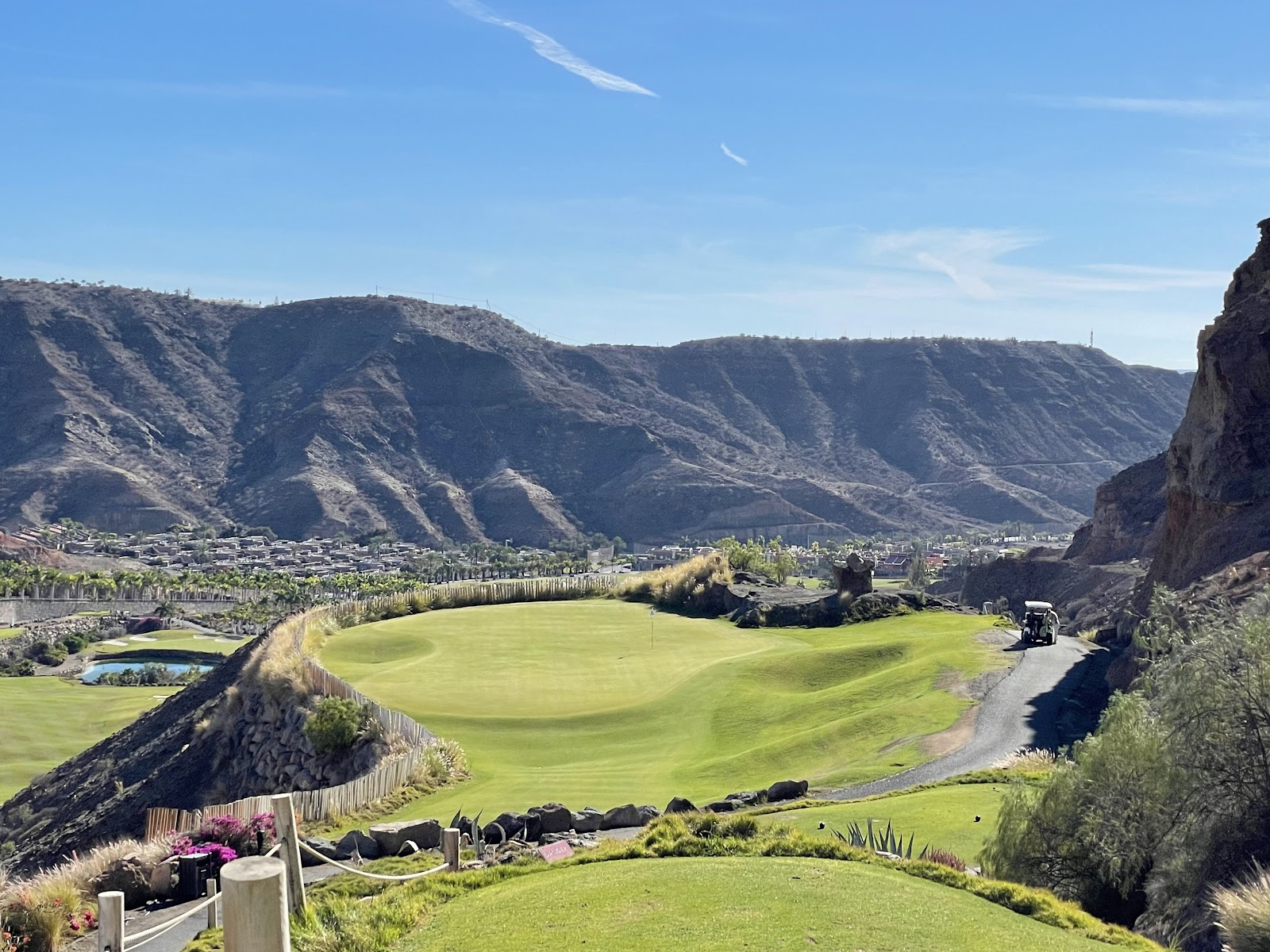 Anfi Tauro Golf course in the hills of Gran Canaria, Spain