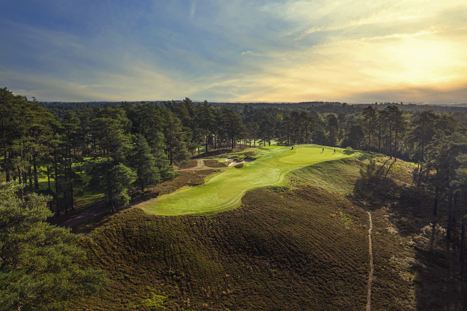 The Berkshire Golf Club Red Course heathland near Ascot, Berkshire, England