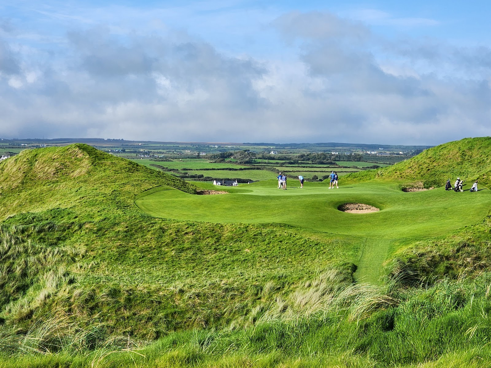 Lahinch Golf Club Old Course, County Clare, Ireland, links fairways tumbling through the dunes by the Atlantic