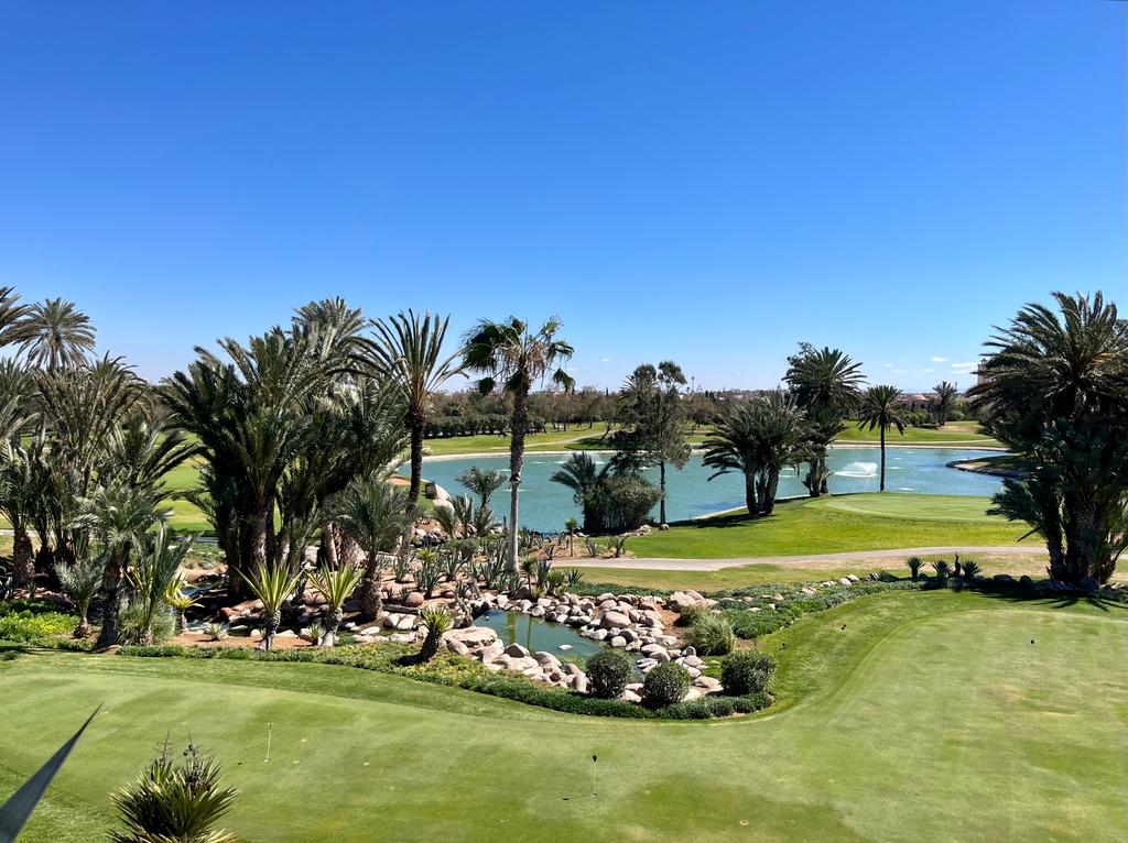 Golf du Soleil near Agadir, Morocco, fairways through eucalyptus on the Atlantic coast