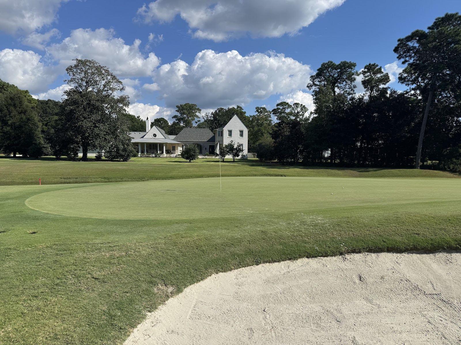 Lakewood Club at the Grand Hotel, oak lined fairway near Mobile Bay, Point Clear, Alabama