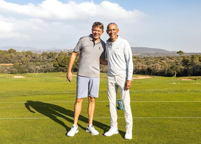 Son Gual golf course, manicured fairways east of Palma, Mallorca, Spain