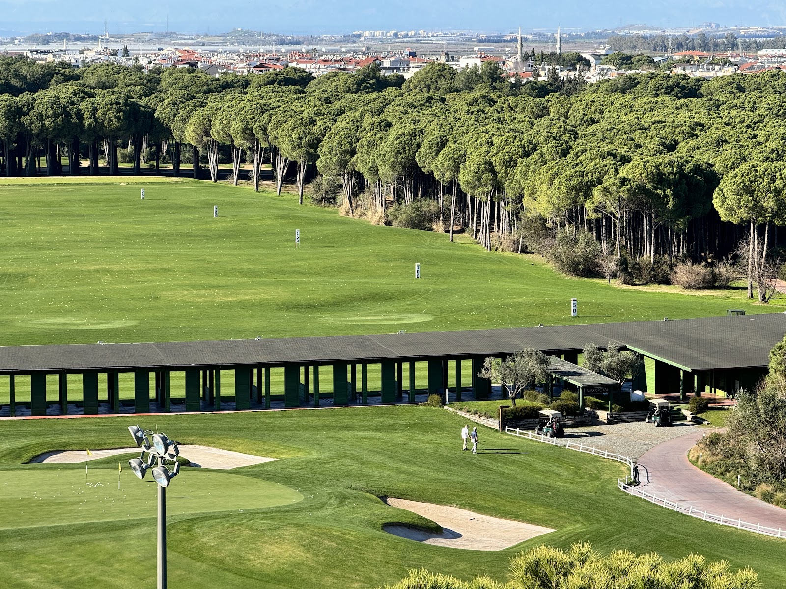 The Montgomerie Maxx Royal golf course with lakes at Belek, Turkey