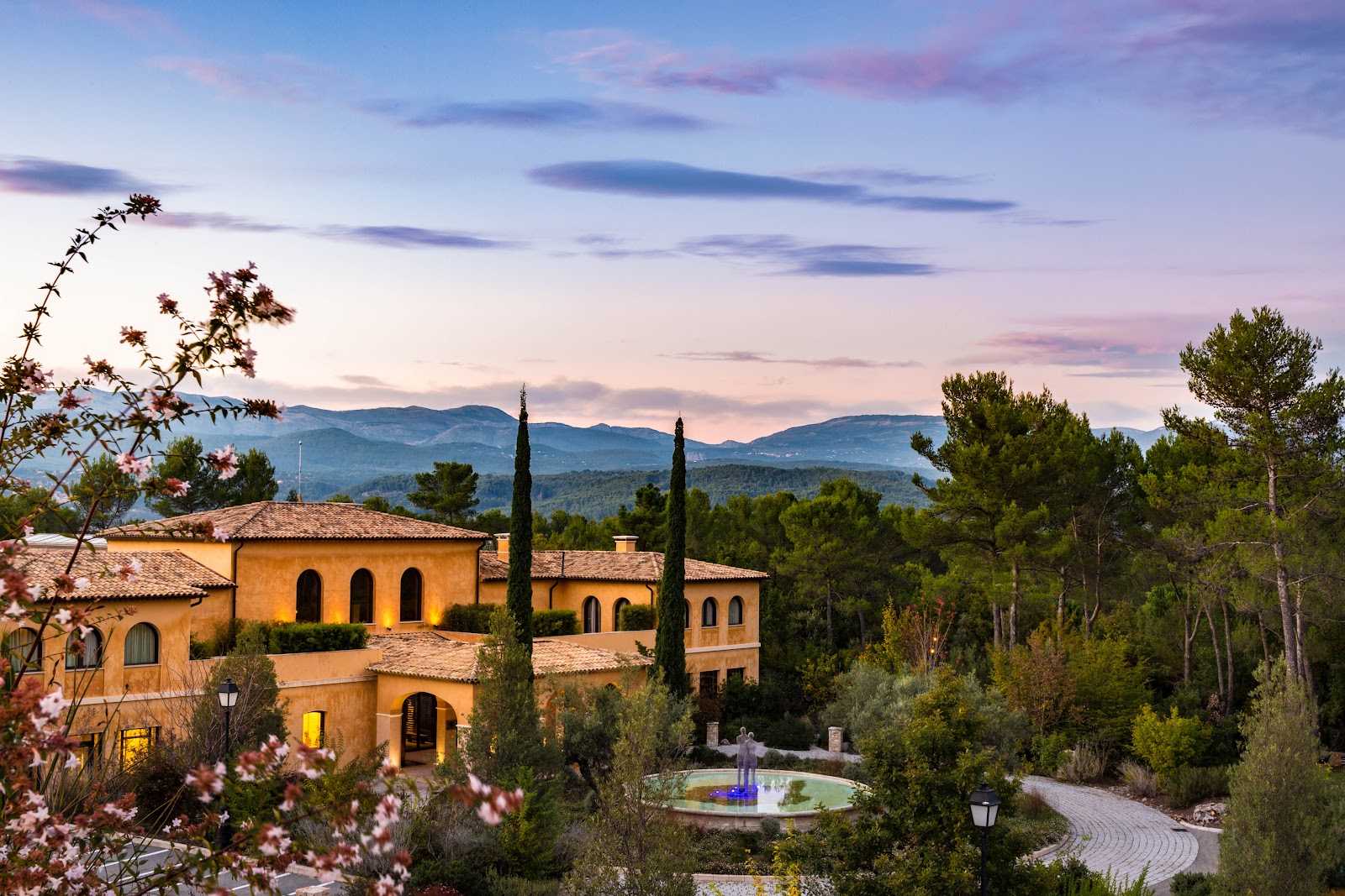 Terre Blanche golf resort, Provence, France, fairway among the hilltop villages of the Pays de Fayence
