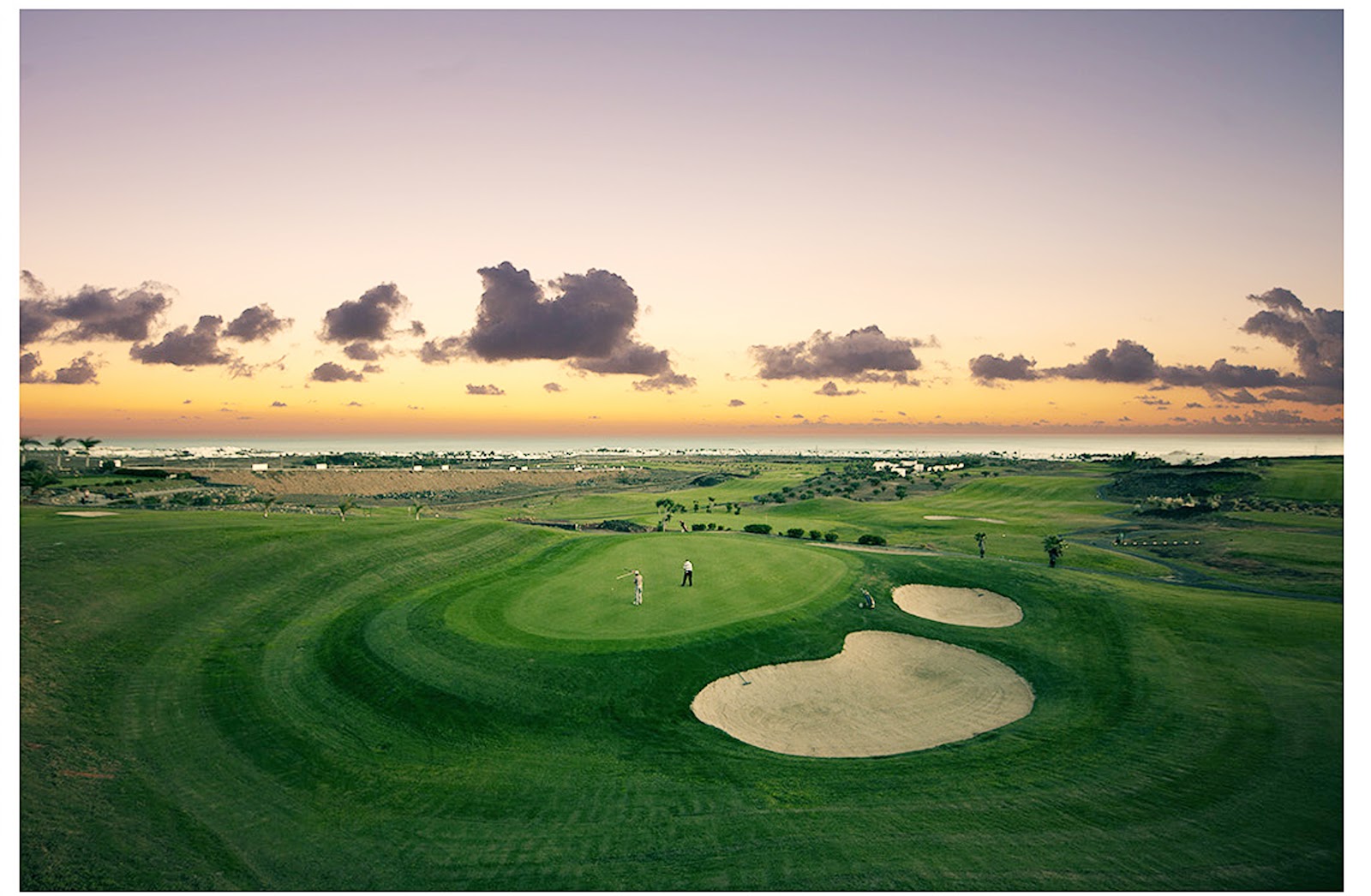Lanzarote Golf, Ron Kirby designed fairways set against the volcanic slopes above Puerto del Carmen, Lanzarote