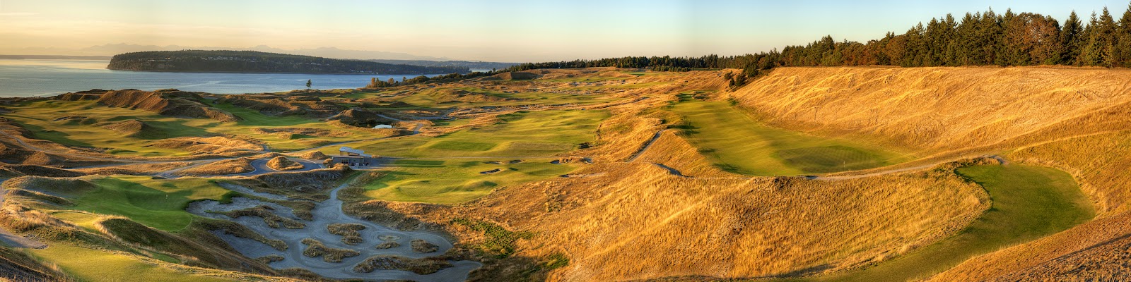 Chambers Bay Golf Course, the links municipal along Puget Sound near Tacoma, Washington