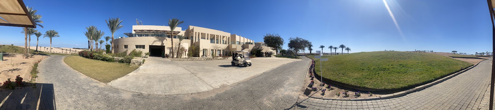 Madinat Makadi golf course overlooking the Red Sea at Makadi Bay, Hurghada, Egypt