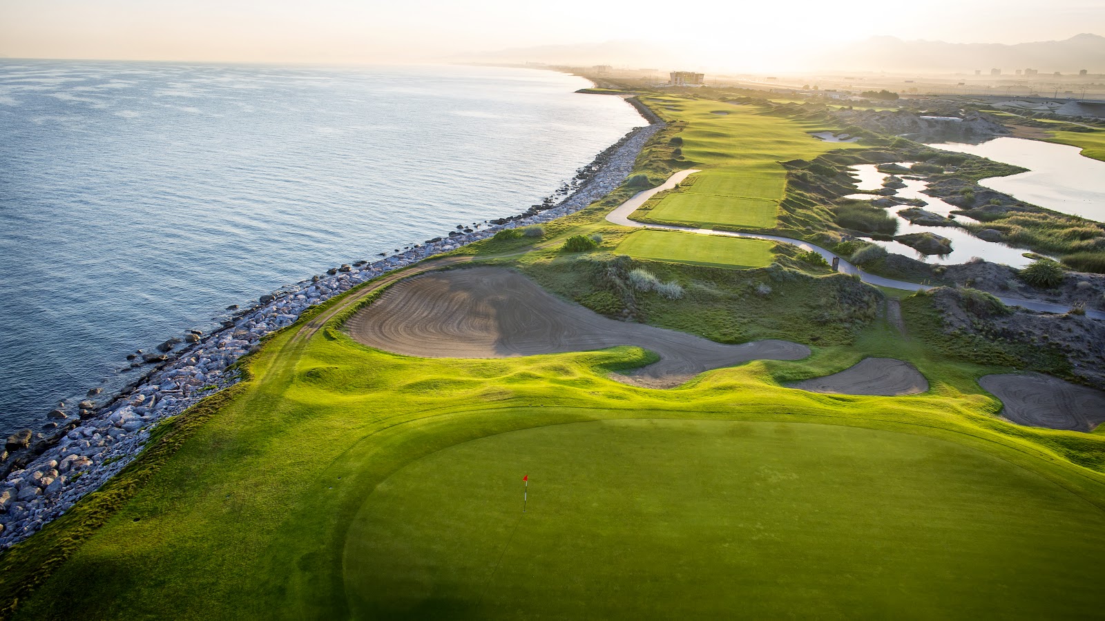 Al Mouj Golf, seaside fairways along the Gulf of Oman in Muscat